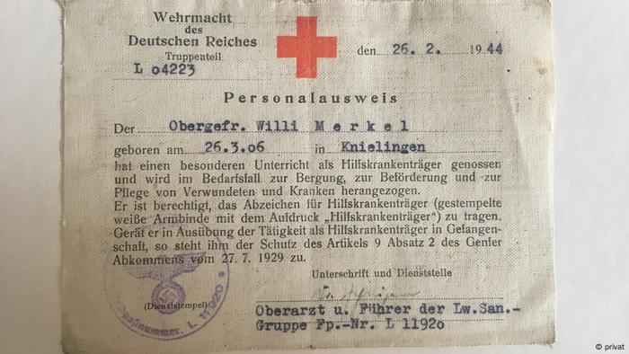 Wehrmacht Personalausweis Obergefreiter Willi Merkel