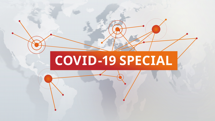 DW Covid-19 Special Sendungslogo englisch