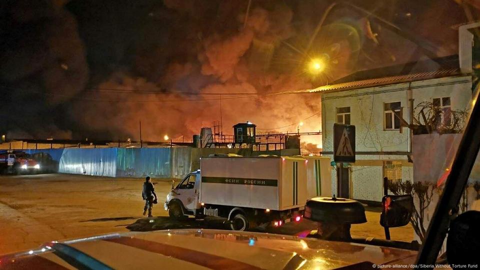 Incêndio durante rebelião no centro de detenção de Angarsk