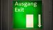 Ausgangsschild Ausgangsschild