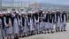 Newly freed Taliban prisoners line up at Bagram prison, north of Kabul, Afghanistan April 11, 2020 Newly freed Taliban prisoners line up at Bagram prison, north of Kabul, Afghanistan April 11, 2020
