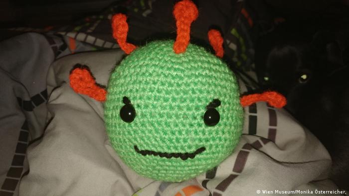 A crocheted virus