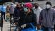 New York Coronakrise Menschen mit Mundschutz New York Coronakrise Menschen mit Mundschutz