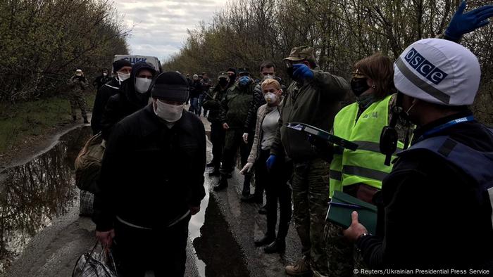 Обмін утримуваними особами на Донбасі 16 квітня