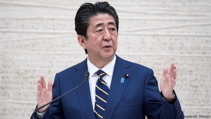 Premierminister Shinzo Abe Japan Ausweitung Maßnahmen Coronavirus