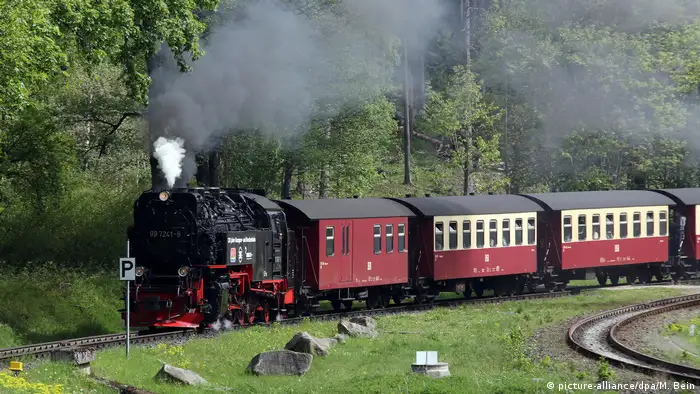 Brockenbahn train in the Harz mountains (picture-alliance/dpa/M. Bein)