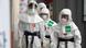 South korean health workers in PPE South korean health workers in PPE