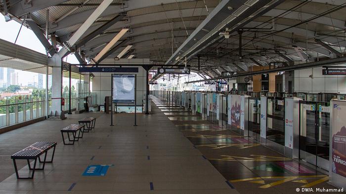 Stasiun MRT di Jakarta ditutup selama PSBB (DW/A. Muhammad)