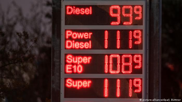Niedrige Kraftstoffpreise