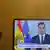 Spaniens Ministerpräsident Pedro Sánchez während einer Videobotschaft  ans Volks