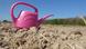 Auf einem Acker bei Wachtberg im Rheinland steht eine rosa Gießkanne auf einem vertrockneten Acker. Der Boden ist krümelig, mit kartoffelgroßen Brocken belegt, hellbraun, und einzelne vertrocknete Halme liegen auf der Erde. Im Hintergrund steht ein Wald. Am Rand stehen grüne Laubbäume, die Fichten dahinter sind alle braun und leblos. Auf einem Acker bei Wachtberg im Rheinland steht eine rosa Gießkanne auf einem vertrockneten Acker. Der Boden ist krümelig, mit kartoffelgroßen Brocken belegt, hellbraun, und einzelne vertrocknete Halme liegen auf der Erde. Im Hintergrund steht ein Wald. Am Rand stehen grüne Laubbäume, die Fichten dahinter sind alle braun und leblos.