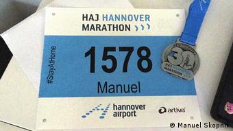 Virtueller Marathonlauf Manuel Skopnik