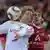 Nürnbergs Javier Pinola (r) und Leverkusens Stefan Kiessling kämpen um den Ball (Foto: AP)