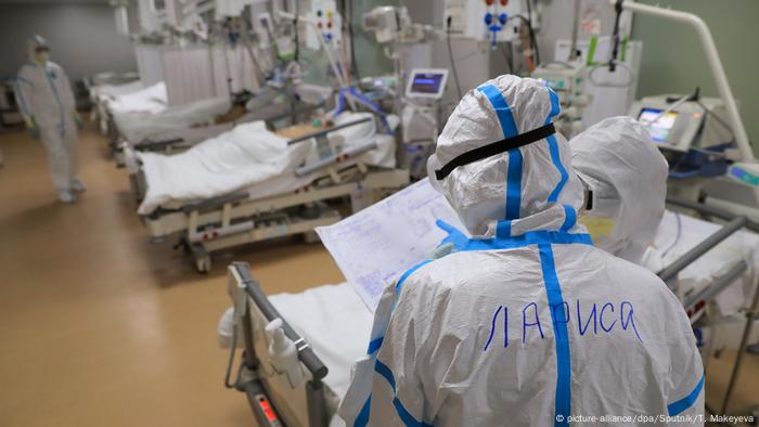 Doctors at the clinic of Moscow State University 