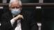 Jaroslaw Kaczynski wears a mask in parliament Jaroslaw Kaczynski wears a mask in parliament