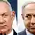 Kombobild | Benny Gantz und Benjamin Netanyahu
