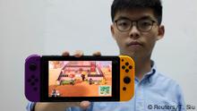 Hongkong Aktivist Joshua Wong Nintendo Spiel "Animal Crossing" 