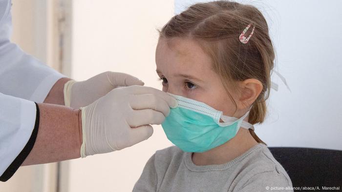 Symbolbilder Kinder mit Mundschutzmasken