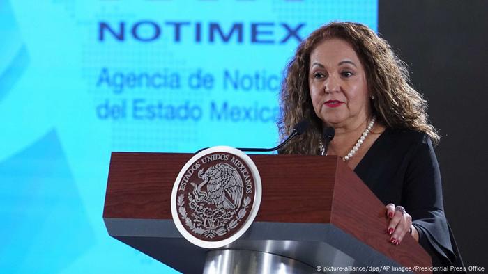 Sanjuana Martínez, directora de Notimez, en julio de 2019.