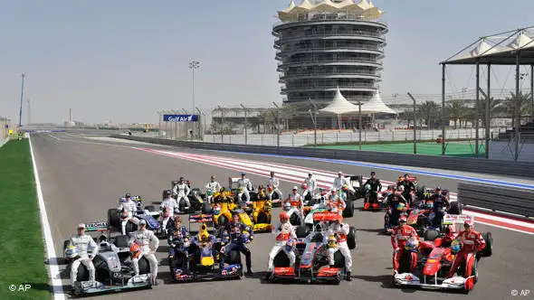 Formel 1-Teams in Bahrain, Foto: ap