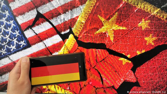 Symbolbild Deutschland und chinesisch-amerikanische Rivalität