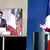 المستشارة الألمانية انغيلا ميركل والرئيس الفرنسي أيمانويل ماكرون في مؤتمر صحفي عبر الفيديو يوم 18 مايو 2020