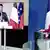 Angela Merkel i Emmanuel Macron za vrijeme video-konferencije