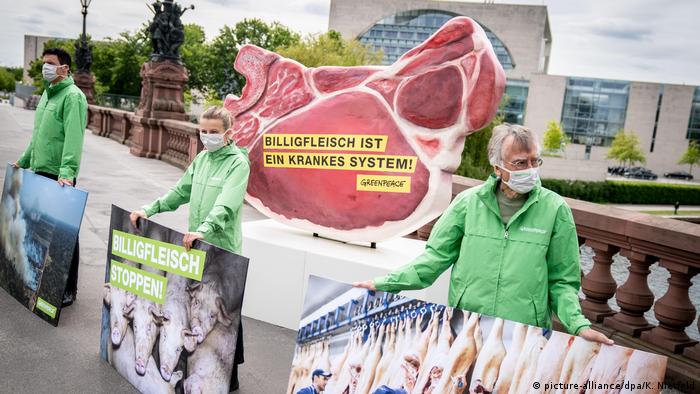 Protesta contra el consumo masivo de carne en Alemania. (18.05.2020).