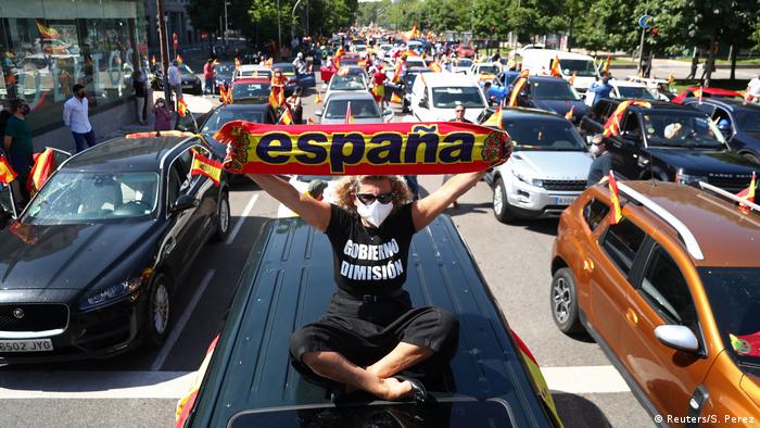 Spanien Proteste gegen Coronamaßnahmen