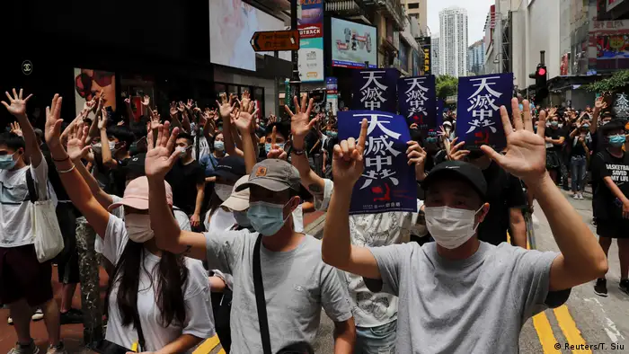 Hongkong Demonstration gegen Chinesische Regierungspläne