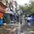 Indien Sturm Amphan Markt Straße Überschwemmung