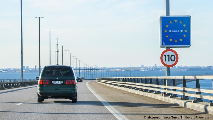 A car crossing into Denmark