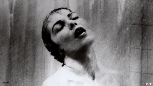 ** FILE **This undated photo shows actress Janet Leigh in the shower scene in Alfred Hitchcock's 1960 classic thriller "Psycho." A British auction house says it is selling the heart-stopping score to Alfred Hitchcock's "Psycho." (AP Photo/File, HO)