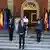 Spanien Madrid | Pedro Sanchez hält Schweigeminute mit Mitgliedern des Kabinetts