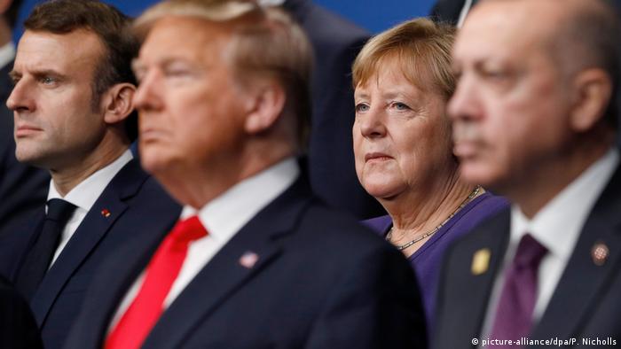 Angela Merkel and Donald Trump 