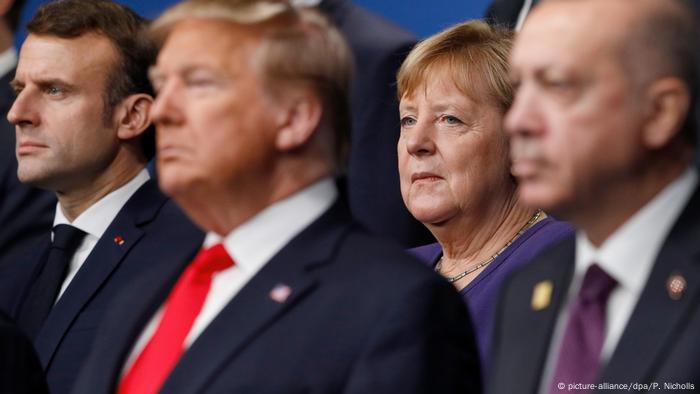 Angela Merkel and Donald Trump 