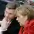 Bundeskanzlerin Angela Merkel und Außenminister Guido Westerwelle im Bundestag in Berlin (Foto: apn)