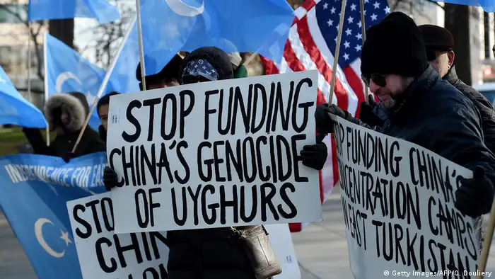 USA Demo für Menschenrechte der Uiguren in China