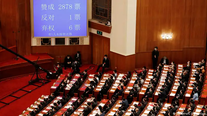 China Nationaler Volkskongress | Abstimmung Sicherheitsgesetz Hongkong (Reuters/C.G. Rawlins)