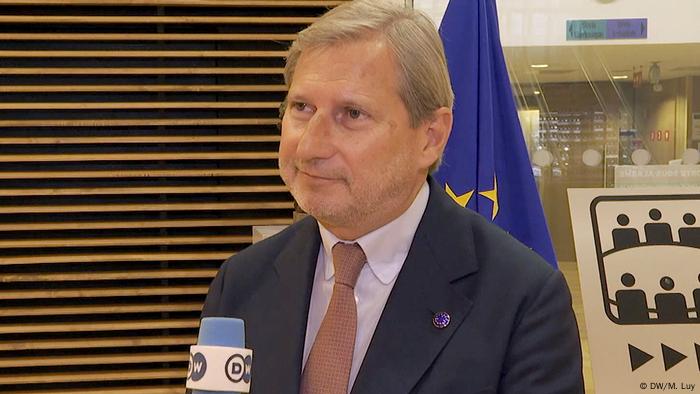 El comisario europeo de Presupuesto, Johannes Hahn