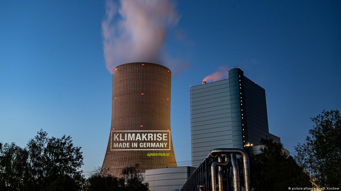 Activists protest Germany's new coal power plant