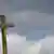 A crucifix against the sky