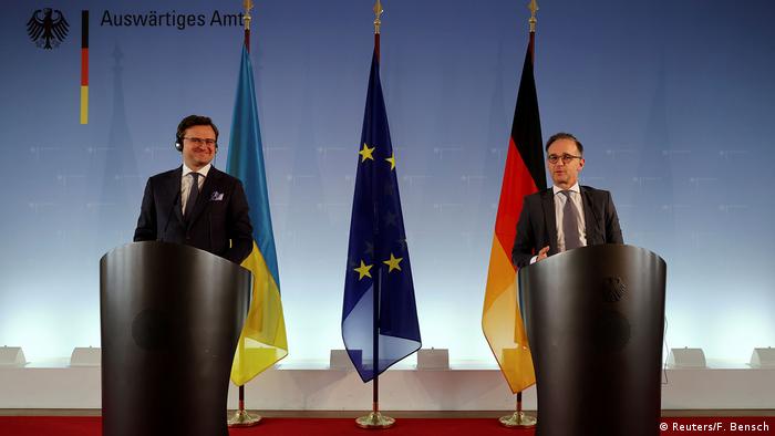 Дмитрий Кулеба и Хайко Мас на пресс-конференции в Берлине
