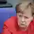 Kanzlerin Merkel mürrisch