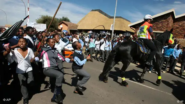 Südafrika Demonstration