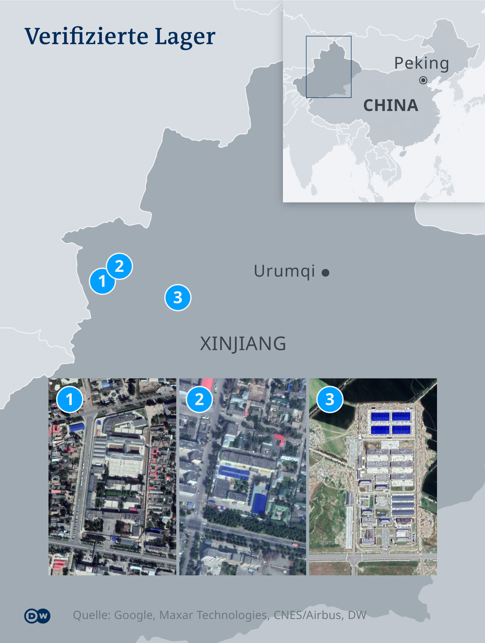 Karte Infografik Lager Uiguren China DE ***SPERRFRIST 8.6.2020***