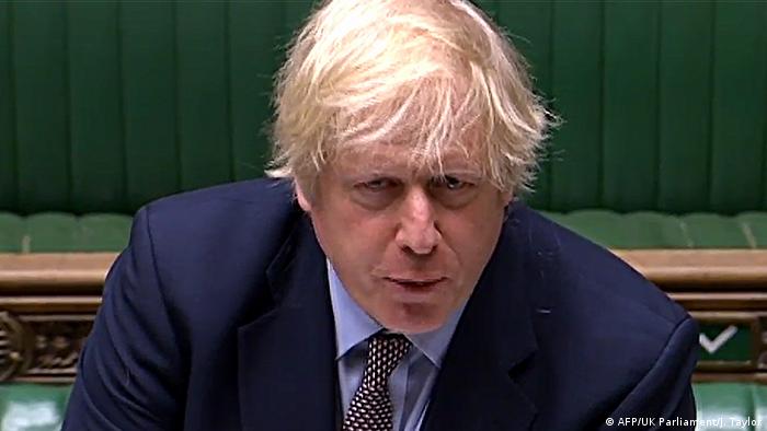 London Premierminister Boris Johnson im Unterhaus
