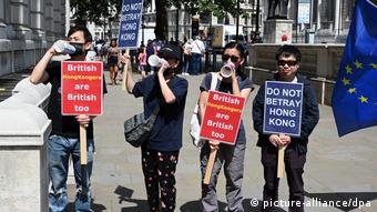 Grossbritannien London | Protest | Freiheit für Hong Kong