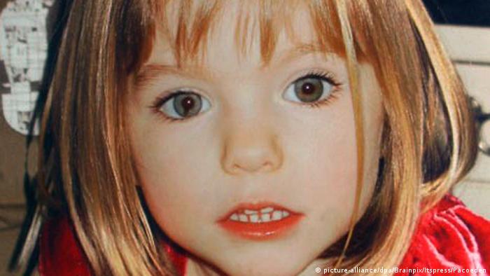 Photograph of 3-year-old Madeleine McCann taken before her disappearance and used frequently in the search for her kidnapper or killer