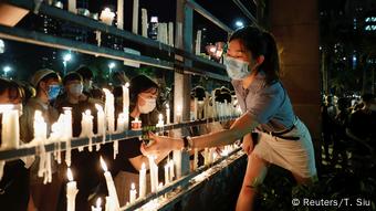 China, Hongkong: Gedenken am Tiananmen-Platz